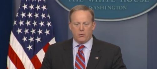 Sean Spicer at White House, via Twitter