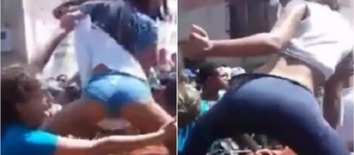 Mulheres rebolam em cima de caix&atilde;o em funeral bem estranho na Venezuela