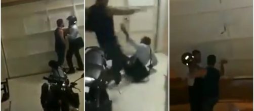 Tentou trair o amigo e apanhou bastante (Foto: Reprodu&ccedil;&atilde;o/V&iacute;deo)