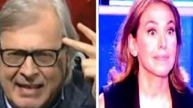 Barbara D'Urso attaccata da Vittorio Sgarbi