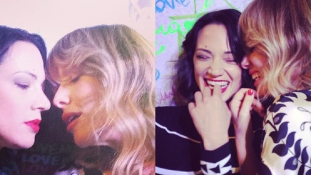 Marcuzzi - Argento &ldquo;lesbo chic&rdquo; per gioco. Foto - lospettacolo.it