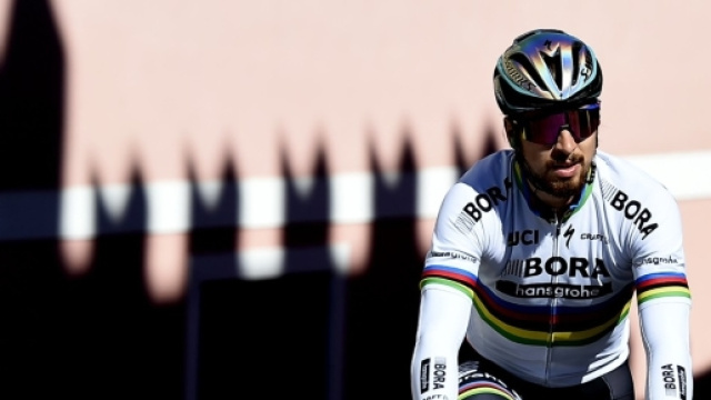 Peter Sagan alla Tirreno Adriatico - Foto La Presse/Ferrari