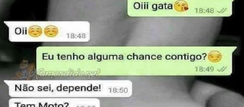 Mulher interesseira n&atilde;o esperava por essa resposta no WhatsApp
