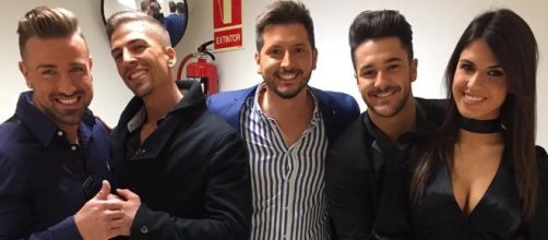 Rafa Mora, Labrador, Manu, Hugo y Sofia