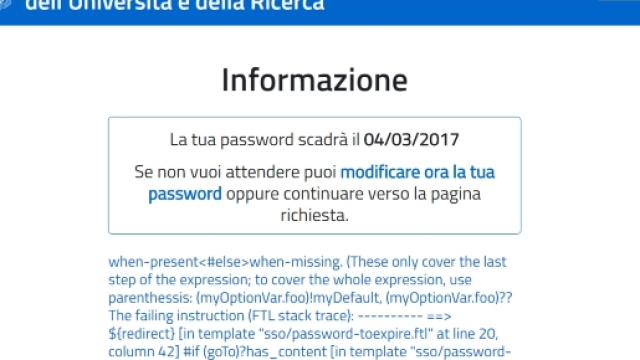 Istanze Online modifica password