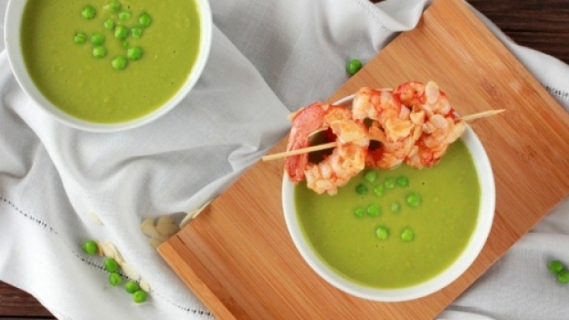 Vellutata e delicata di piselli