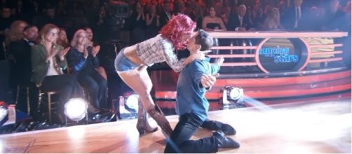 Sharna Burgess and Bonner Bolton turned up the heat in the ballroom during the March 20 premiere of 'Dancing with the Stars' 2017. DWTS/YouTube
