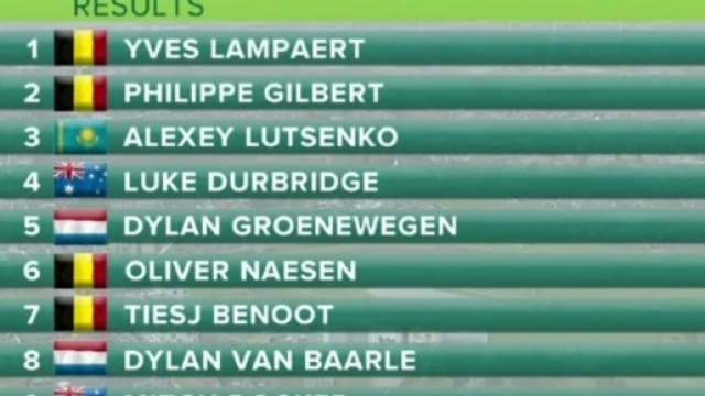 La classifica della Dwars door Vlaanderen