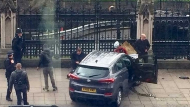 L'auto dell'attentatore di Westminster
