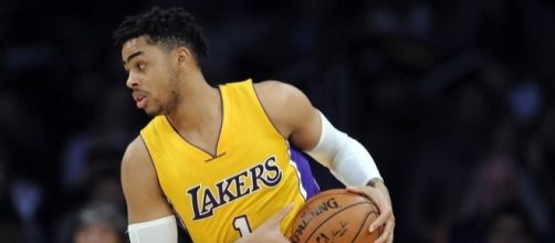 D'Angelo Russell, Photo credit: Spectrum SportsNet (@SpectrumSN) Twitter