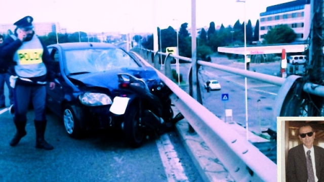 Andrea zuddas, nella foto piccola in basso a destra, &egrave; morto questa mattina sull'Asse Mediano.