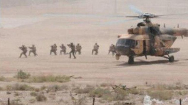 Una fase dell'operazione aereotraspotata