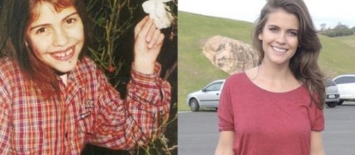 ''Antes e depois'' dos atores da novela Chiquititas. A atriz Elisa Veeck interpretou a personagem Fran. Reprodu&ccedil;&atilde;o/Twitter.