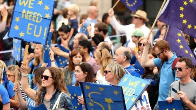 Foto delle precedenti manifestazioni susseguitesi alla Brexit