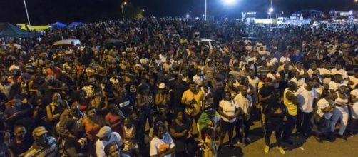 Manifestaci&oacute;n en la Guayana Francesa contra la grave crisis de la colonia francesa en Sudam&eacute;rica.