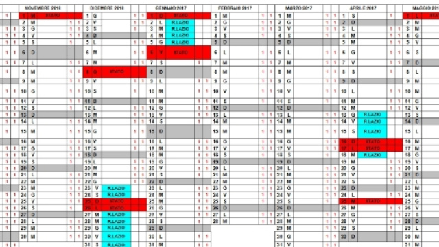 Calendario scolastico 2016-2017