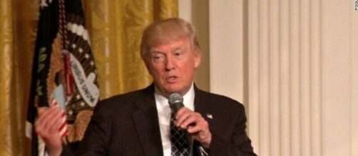 Donald Trump at the White House, via Twitter