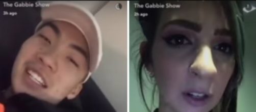 Screenshot of The Gabbie Show and RiceGum, via YouTube ('The Gabbie Show' Gabbie Hanna ATTACKED By Ricegum?! FOOTAGE)