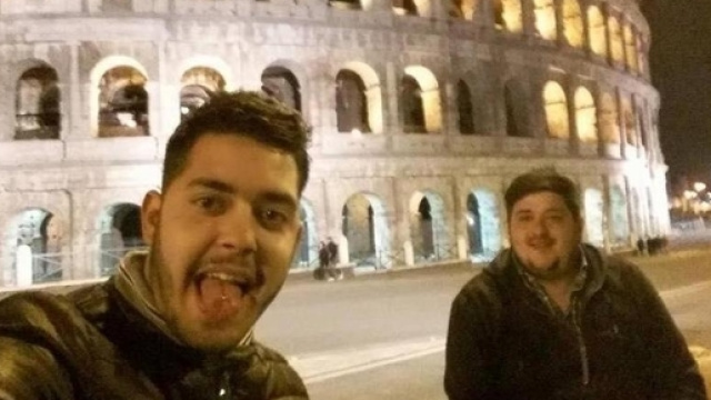 A sinistra Palmisani. A destra Castagnacci: pregiudicato per droga, il giorno prima del delitto era stato arrestato. Foto: Facebook.