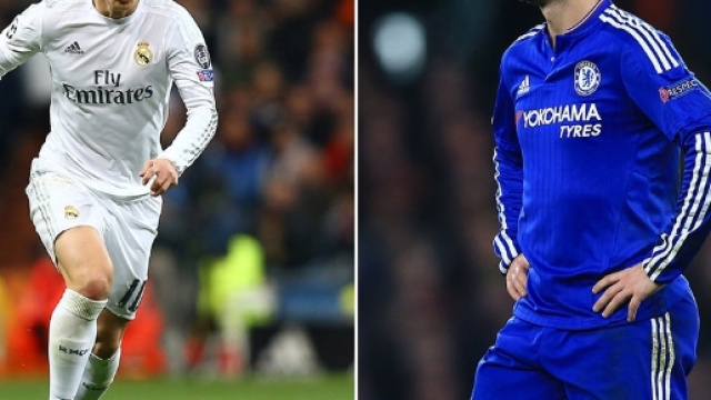 James Rodriguez et Eden Hasard