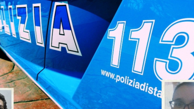 Federica Madau, nella foto piccola in basso a destra, e a sinistra l'ex marito Giovanni Murru.