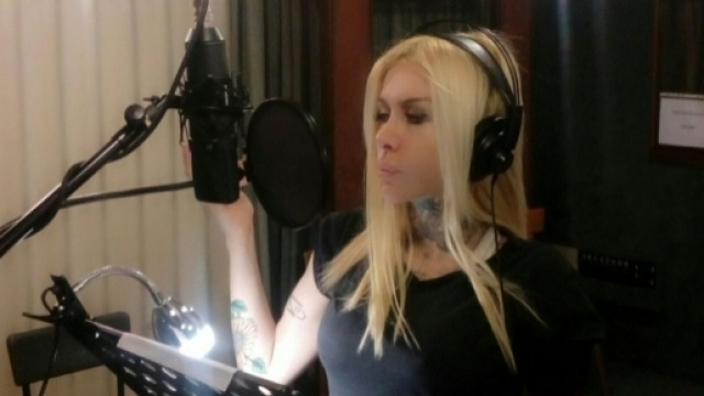 Linda D negli studi Advice Music.