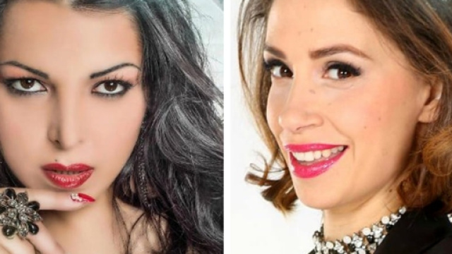 Nancy Coppola e Malena all'Isola dei Famosi 2017.