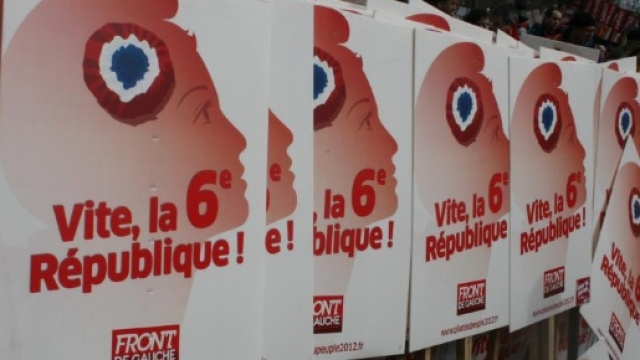 Poster Front de gauche - la VI&egrave;me R&eacute;publique