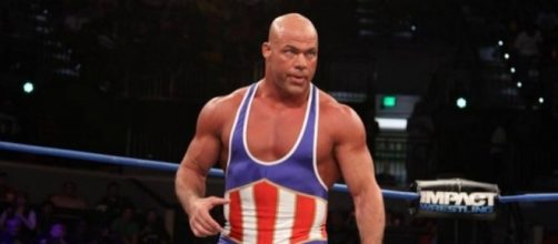 Kurt Angle headlines the 2017 WWE Hall of Fame Class on Friday night. [Image via Blasting News image library/inquisitr.com]