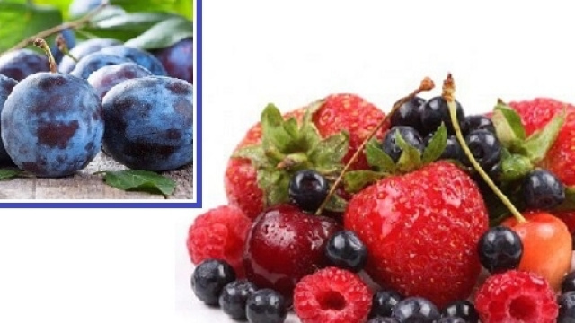 Frutti rossi come i prugne e frutti di bosco sono ricchi di cianidina, una sostanza antinfiammatoria molto potente.