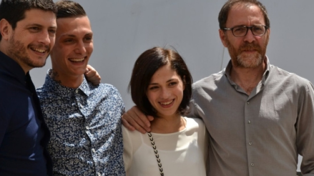 Il cast ed il regista Giovannesi per la prima di "Fiore"