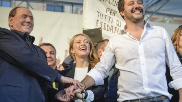 Sondaggi: Berlusconi, Salvini e Meloni, insieme si vince