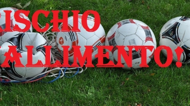 Rischio fallimento per una societ&agrave; di calcio.