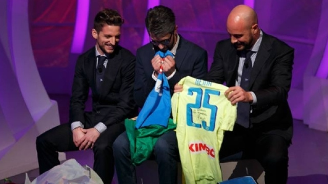 Il giovane Francesco con Mertens e Reina