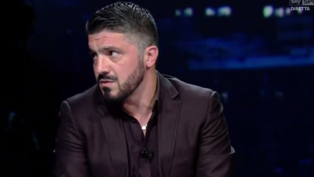 Rino Gattuso a Sky con Bergomi, Marchegiani e Mauro