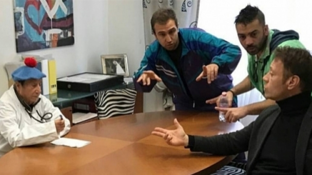 Pio e Amedeo con Rocco Siffredi e Pierino