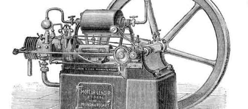 Motor de combust&atilde;o interna, inventado em 1860