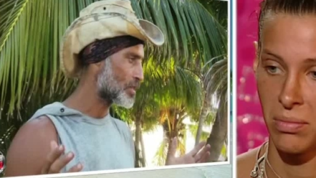 I due eterni antagonisti: Raz Degan e Giulia Calcaterra.