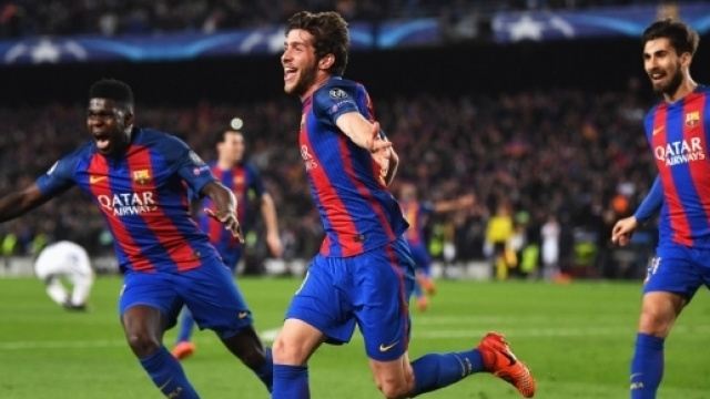 Sergi Roberto decide la gara tra Barcellona e PSG