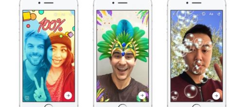 Frames are tested on artists and influencers. Photo courtesy of Facebook - newsroom.fb.com