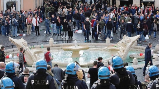 Protesta della Polizia di Stato contro il governo.