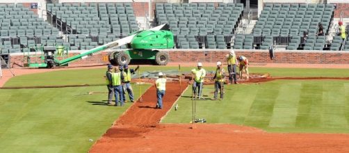 Turf goes in as the Atlanta Braves' SunTrust Park debut nears ... - gwinnettdailypost.com