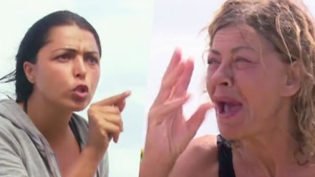 Eva Grimaldi e il brutto gesto