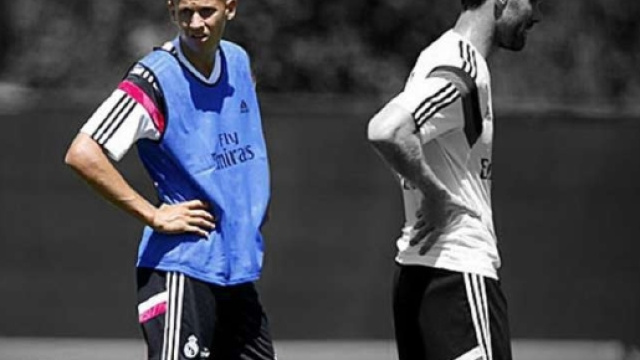Marcos Llorento en s&eacute;ance d'entrainement