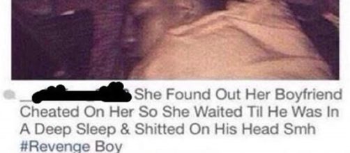 Mulher resolveu vingar-se de seu namorado que estava traindo ela.