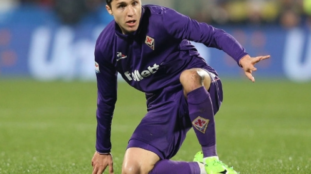 Federico Chiesa con la maglia della Fiorentina