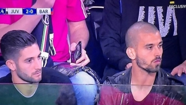 Gagliardini era presente allo Juventus Stadium per assistere alla sfida contro la Juventus