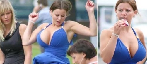 Essa jovem acabou mostrando demais no casamento de sua amiga