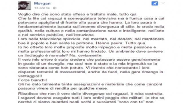 Morgan lascia Amici 2017, ecco chi sar&agrave; il sostituto