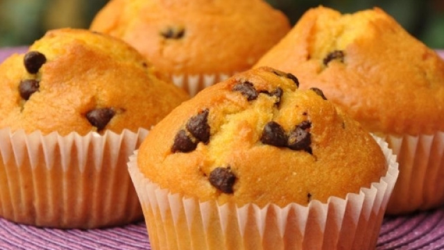 Muffin con gocce di cioccolato